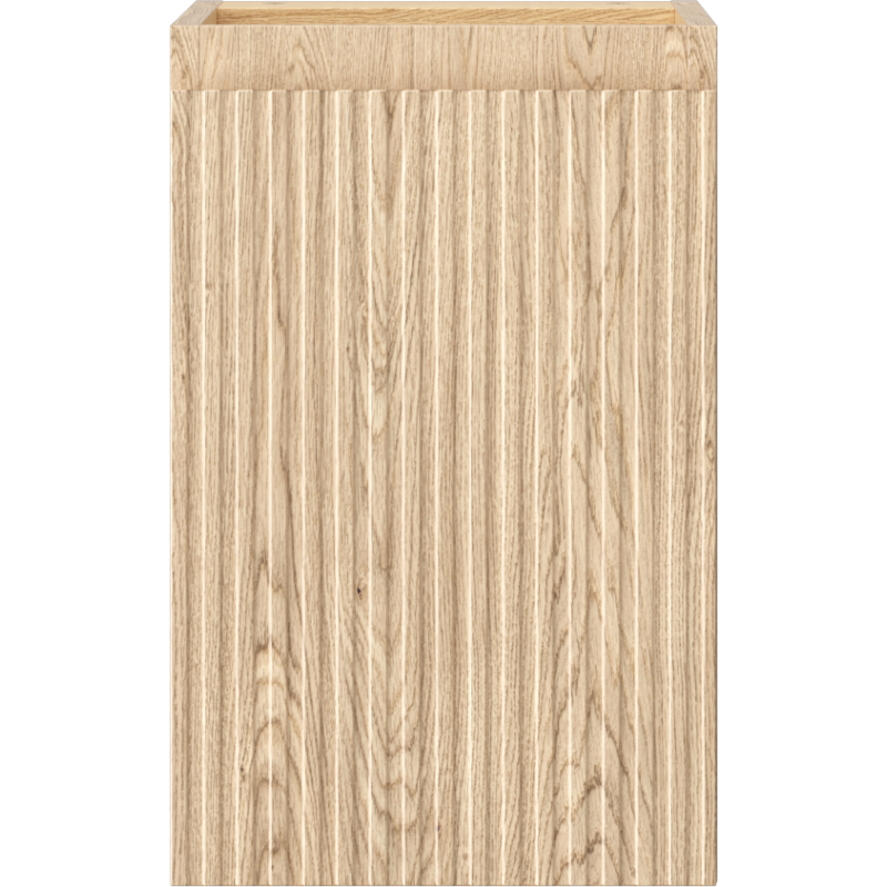 Mexen Rivel fürdőszobaszekrény mosdó alá 30 cm, 1 ajtó, bordázott, tölgy - 91A21-03047-1-BF81