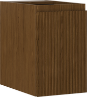 Mexen Rivel dulap baie sub chiuvetă 30 cm, 1 ușă, canelat, nuc - 91A21-03047-1-BF86