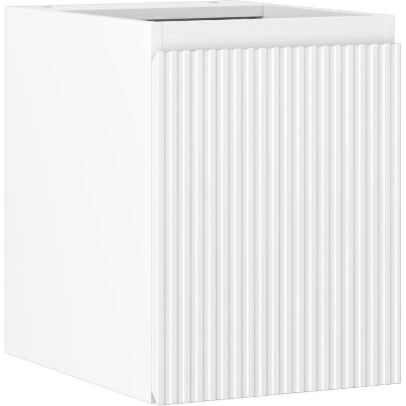 Mexen Rivel dulap baie sub chiuvetă 35 cm, 1 ușă, canelat, alb mat - 91A21-03547-1-BF01