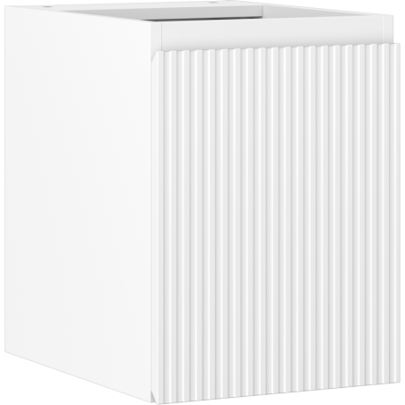 Mexen Rivel 35 cm-es fali szekrény mosdó alá, 1 ajtós, bordázott, fehér matt - 91A21-03547-1-BF01