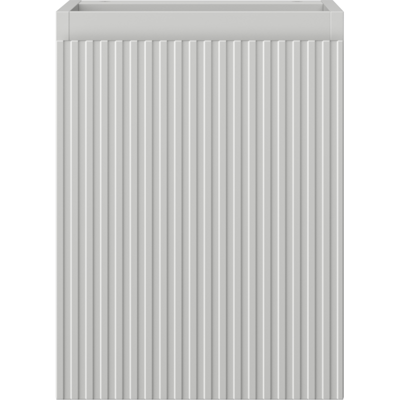 Mexen Rivel 35 cm-es, egyajtós, bordázott, matt szürke fürdőszobai szekrény - 91A21-03547-1-BF62