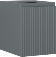 Mexen Rivel fürdőszobai mosdószekrény 35 cm, 1 ajtó, bordázott, grafit matt - 91A21-03547-1-BF66