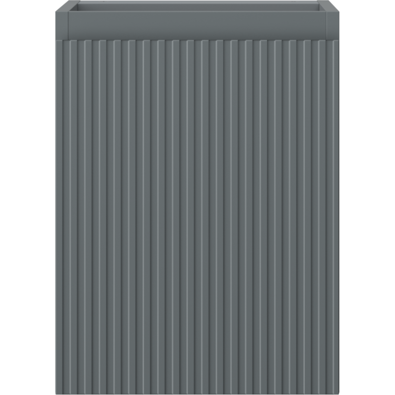 Mexen Rivel fürdőszobai mosdószekrény 35 cm, 1 ajtó, bordázott, grafit matt - 91A21-03547-1-BF66