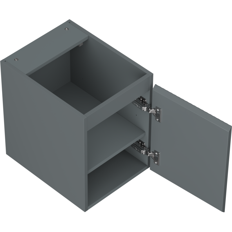 Mexen Rivel dulap baie sub chiuvetă 35 cm, 1 ușă, riflat, grafit mat - 91A21-03547-1-BF66