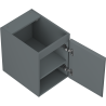 Mexen Rivel dulap baie sub chiuvetă 35 cm, 1 ușă, riflat, grafit mat - 91A21-03547-1-BF66