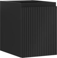 Mexen Rivel dulap baie sub chiuvetă 35 cm, 1 ușă, canelat, negru mat - 91A21-03547-1-BF71