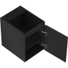 Mexen Rivel dulap baie sub lavoar 35 cm, 1 ușă, canelat, negru mat - 91A21-03547-1-BF71