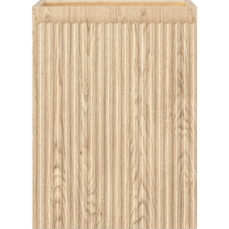 Mexen Rivel fürdőszobai mosdószekrény 35 cm, 1 ajtó, bordázott, tölgy - 91A21-03547-1-BF81