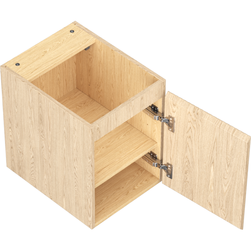 Mexen Rivel dulap baie sub lavoar 35 cm, 1 ușă, canelat, stejar - 91A21-03547-1-BF81