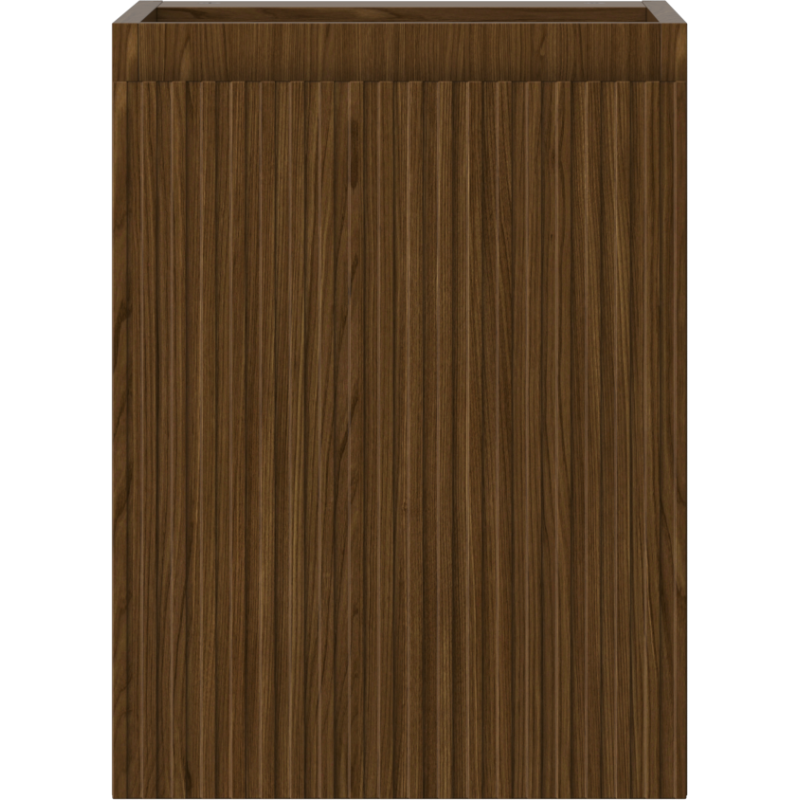 Mexen Rivel dulap de baie sub chiuvetă 35 cm, 1 ușă, canelat, nuc - 91A21-03547-1-BF86