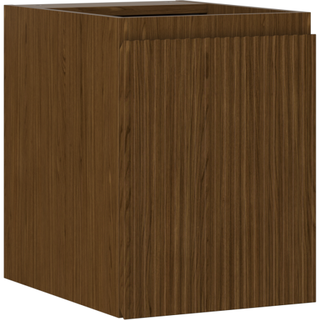 Mexen Rivel dulap baie sub lavoar 35 cm, 1 ușă, canelat, nuc - 91A21-03547-1-BF86