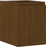 Mexen Rivel fürdőszobai mosdó alatti szekrény, 35 cm, 1 ajtós, bordázott, dió - 91A21-03547-1-BF86