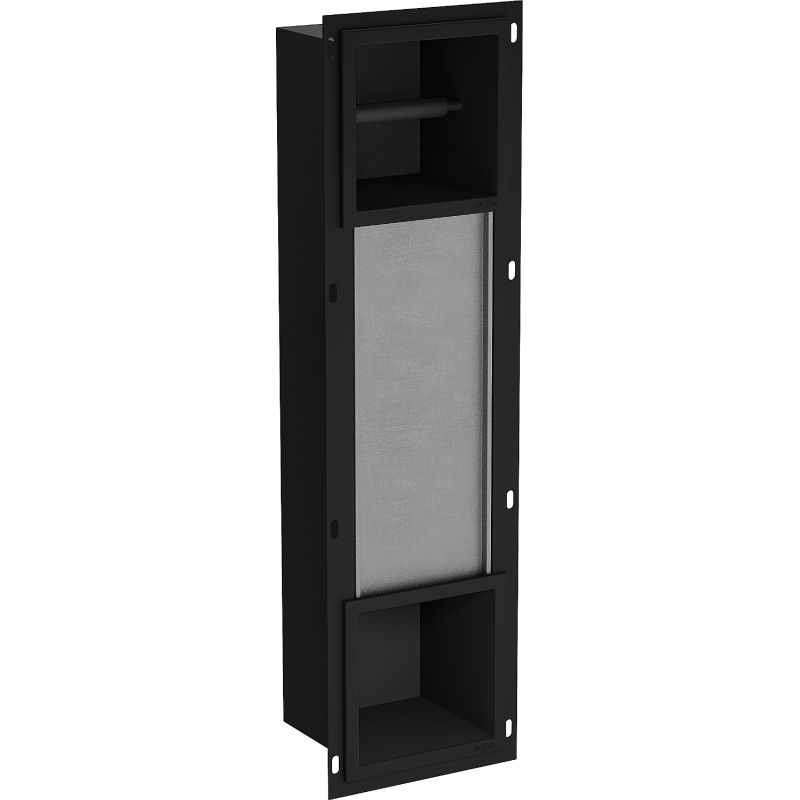 Mexen X-Wall-BP WC-papír tartó tárolóval, fekete - 1974