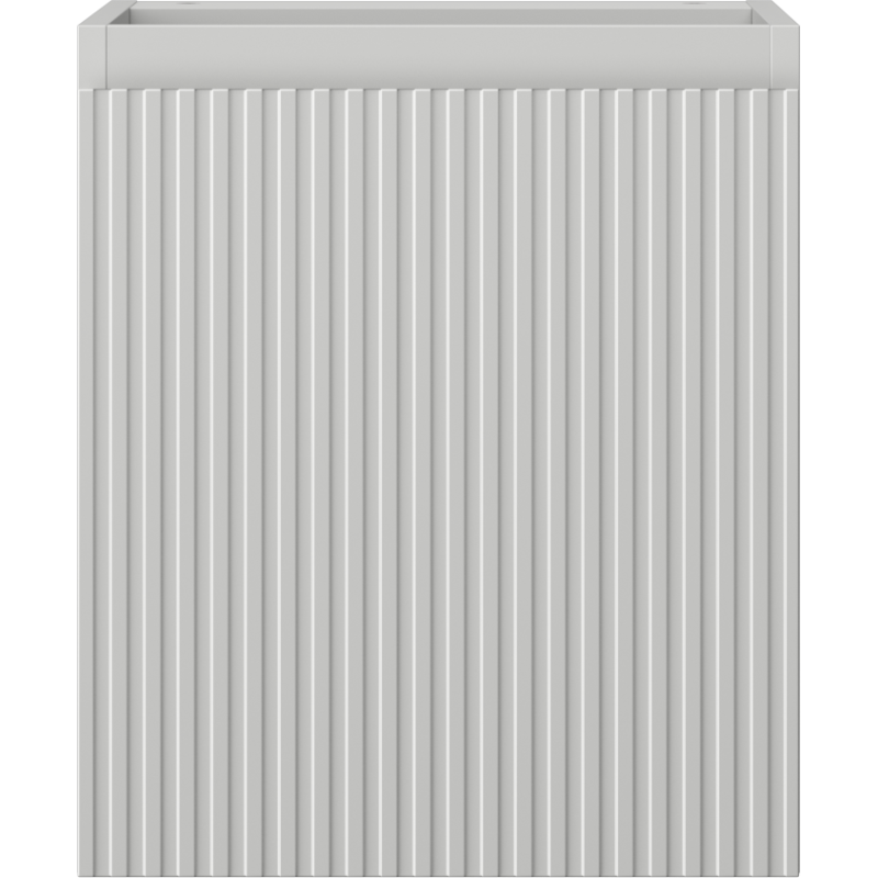 Mexen Rivel fürdőszobai mosdó alatti szekrény 40 cm, 1 ajtó, bordázott, szürke matt - 91A21-04047-1-BF62