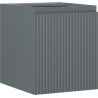 Mexen Rivel dulap lavoar de baie de 40 cm, 1 ușă, canelat, grafit mat - 91A21-04047-1-BF66