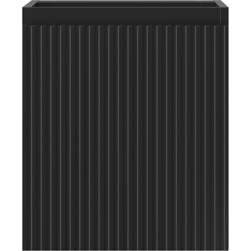 Mexen Rivel fürdőszobai szekrény mosdó alá, 40 cm, 1 ajtó, bordázott, fekete matt - 91A21-04047-1-BF71