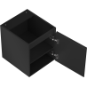 Mexen Rivel dulap baie pentru lavoar 40 cm, 1 ușă, cu caneluri, negru mat - 91A21-04047-1-BF71