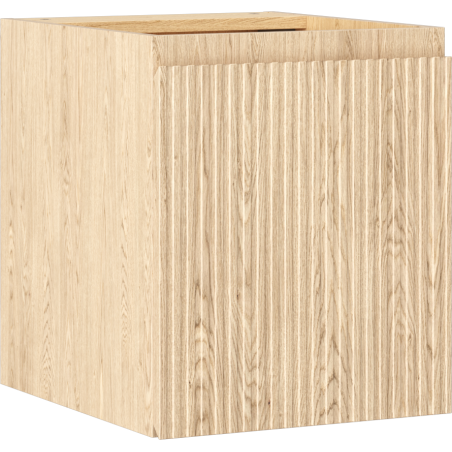 Mexen Rivel dulap baie suspendat 40 cm, 1 ușă, riflat, stejar - 91A21-04047-1-BF81