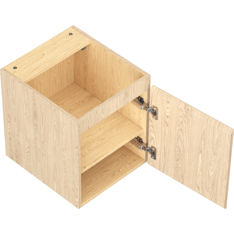 Mexen Rivel dulap baie suspendat 40 cm, 1 ușă, riflat, stejar - 91A21-04047-1-BF81