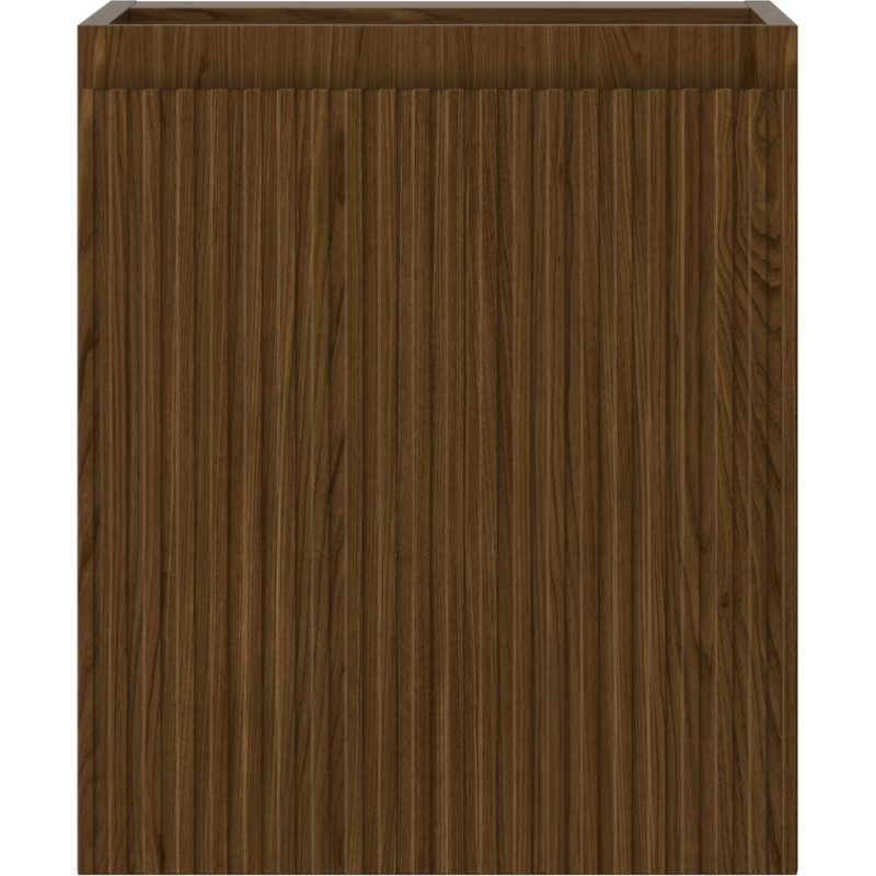 Mexen Rivel dulap baie sub chiuvetă 40 cm, 1 ușă, canelat, nuc - 91A21-04047-1-BF86