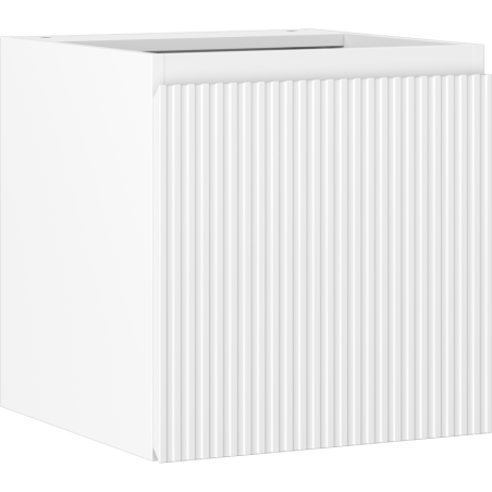 Mexen Rivel fürdőszobai mosdó alatti szekrény 45 cm, 1 ajtó, bordázott, fehér matt - 91A21-04547-1-BF01