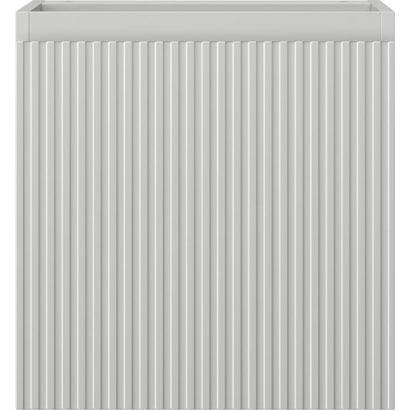 Mexen Rivel fürdőszobaszekrény mosdóhoz 45 cm, 1 ajtó, bordázott, szürke matt - 91A21-04547-1-BF62