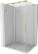 Mexen Rox L cabină de duș glisantă 100 x 80 cm, transparentă, auriu periat - 8C2L-100-080-55-00