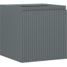 Mexen Rivel dulap de baie pentru lavoar 45 cm, 1 ușă, canelat, grafit mat - 91A21-04547-1-BF66