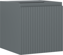 Mexen Rivel dulap de baie pentru lavoar 45 cm, 1 ușă, canelat, grafit mat - 91A21-04547-1-BF66