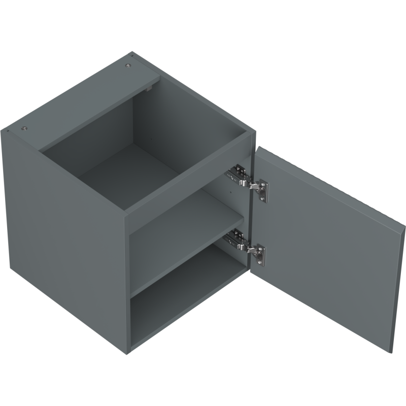 Mexen Rivel dulap baie sub lavoar 45 cm, 1 ușă, canelat, grafit mat - 91A21-04547-1-BF66