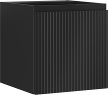 Mexen Rivel dulap baie sub lavoar 45 cm, 1 ușă, cu caneluri, negru mat - 91A21-04547-1-BF71