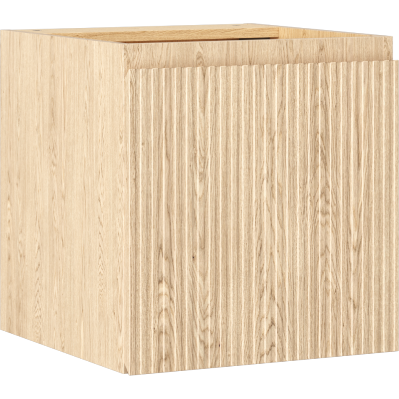 Mexen Rivel dulap de baie sub lavoar 45 cm, 1 ușă, canelat, stejar - 91A21-04547-1-BF81