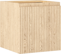 Mexen Rivel 45 cm-es fürdőszobai mosdószekrény, 1 ajtóval, bordázott, tölgy - 91A21-04547-1-BF81