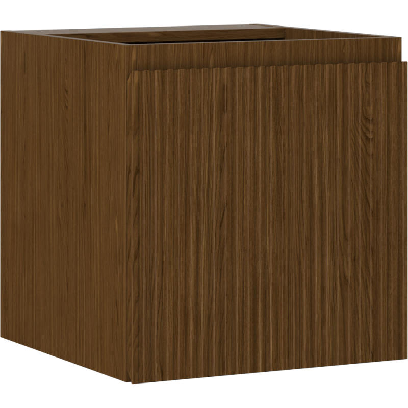 Mexen Rivel fürdőszobai mosdó alatti szekrény 45 cm, 1 ajtós, bordázott, dió - 91A21-04547-1-BF86