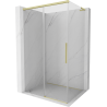 Mexen Rox L cabină de duș culisantă 105 x 90 cm, transparentă, aurie periată - 8C2L-105-090-55-00
