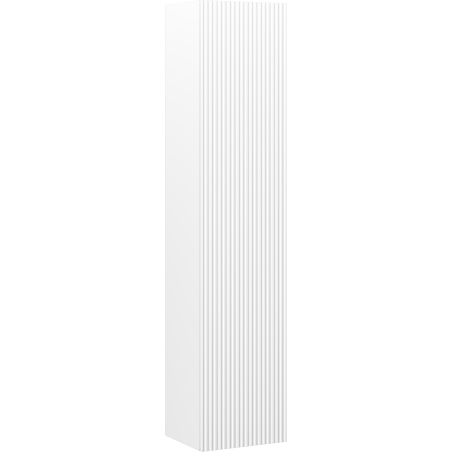 Mexen Rivel fürdőszobai oszlop 35 cm, 1 ajtó, bordázott, fehér matt - 91A21-03016-1-BF01