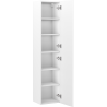 Mexen Rivel coloana baie 35 cm, 1 ușă, cu striații, alb mat - 91A21-03016-1-BF01