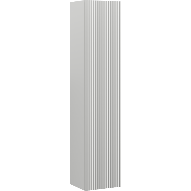 Coloană de baie Mexen Rivel 35 cm, 1 ușă, canelată, gri mat - 91A21-03016-1-BF62