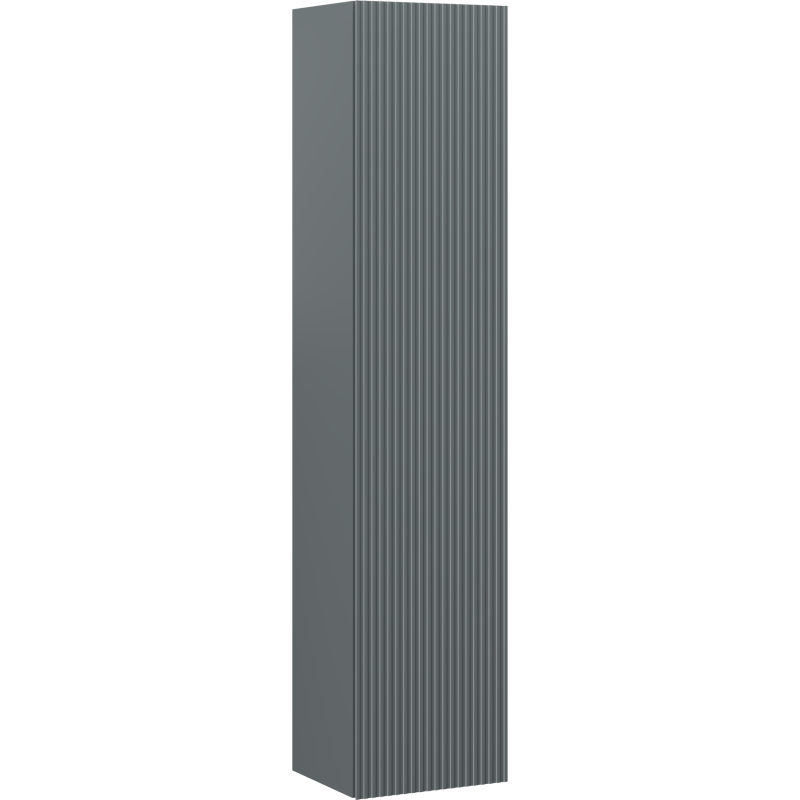 Mexen Rivel dulap de baie 35 cm, 1 ușă, canelat, grafit mat - 91A21-03016-1-BF66