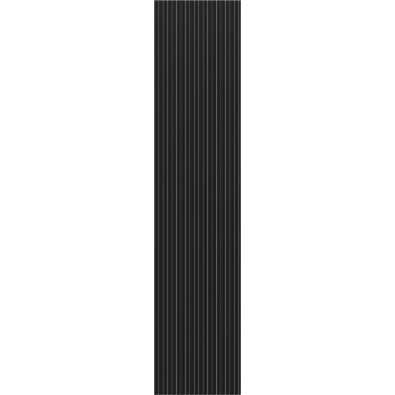 Mexen Rivel dulap de baie 35 cm, 1 ușă, canelat, negru mat - 91A21-03016-1-BF71