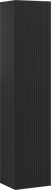 Mexen Rivel fürdőszobai oszlop 35 cm, 1 ajtós, bordázott, fekete matt - 91A21-03016-1-BF71