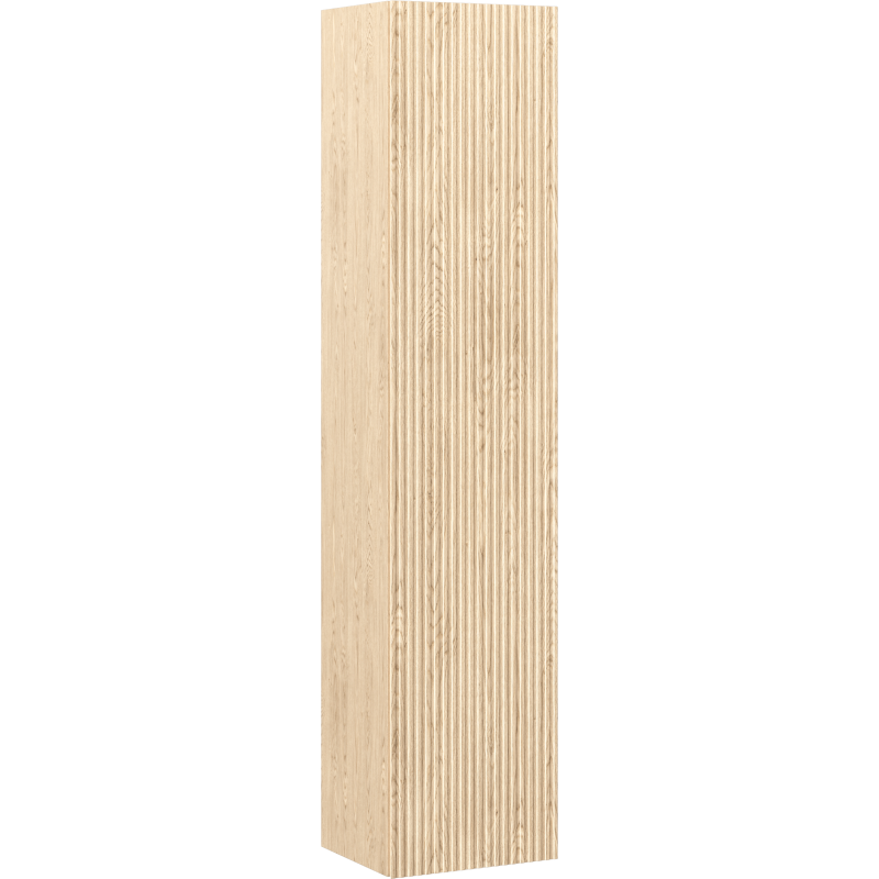 Mexen Rivel fürdőszobai oszlop 35 cm, 1 ajtó, bordázott, tölgy - 91A21-03016-1-BF81