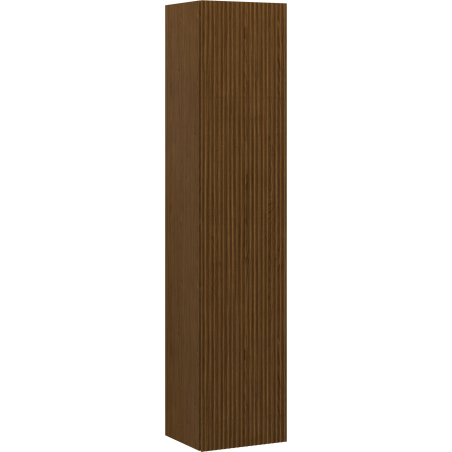 Mexen Rivel stâlp de baie 35 cm, 1 ușă, canelat, nuc - 91A21-03016-1-BF86