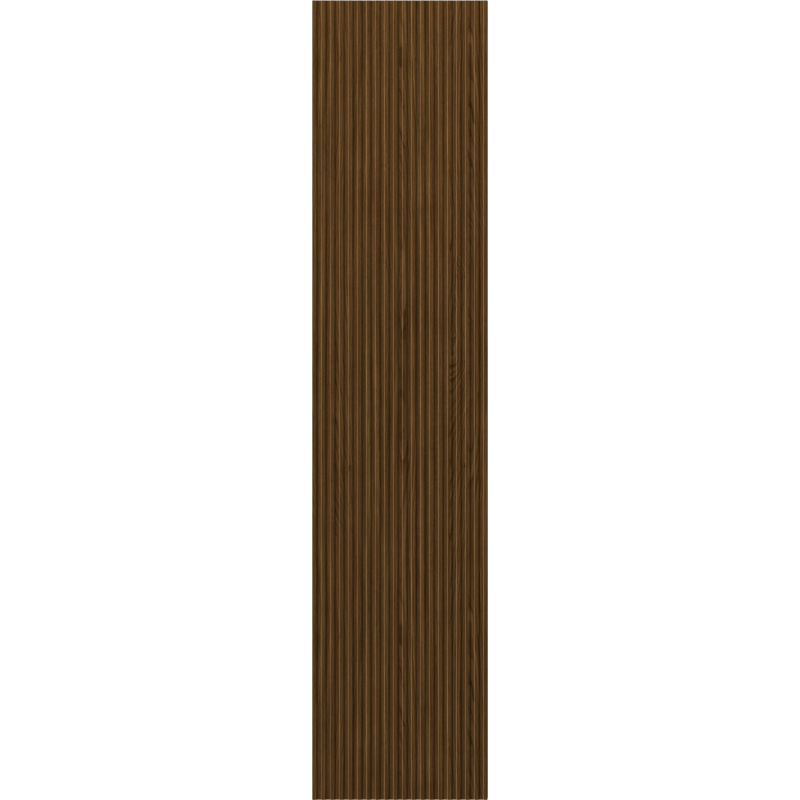 Mexen Rivel dulap de baie 35 cm, 1 ușă, canelat, nuc - 91A21-03016-1-BF86