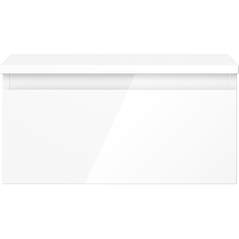 Mexen Orio dulap baie sub chiuvetă 50 cm cu blat, 1 sertar, alb lucios - 91A10-05023-1-BFC00