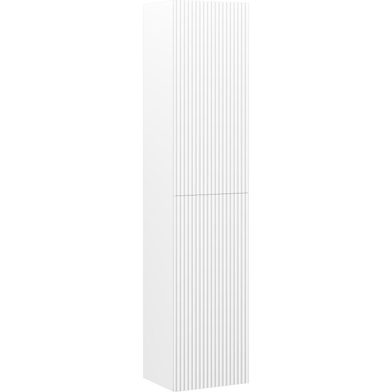 Mexen Rivel coloană baie 35 cm, 2 uși, striată, alb mat - 91A21-03016-2-BF01