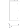 Mexen Rivel dulap pentru baie 35 cm, 2 uși, canelat, gri mat - 91A21-03016-2-BF62