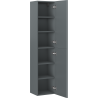Mexen Rivel dulap baie 35 cm, 2 uși, canelat, grafit mat - 91A21-03016-2-BF66