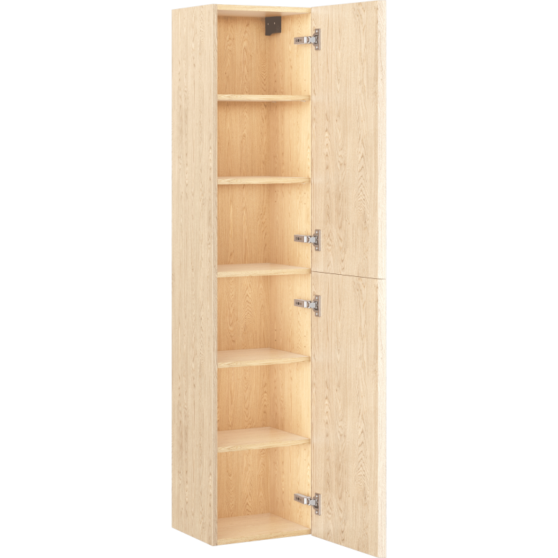 Mexen Rivel dulap baie 35 cm, 2 uși, cu caneluri, stejar - 91A21-03016-2-BF81