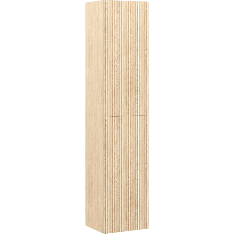 Mexen Rivel coloană de baie 35 cm, 2 uși, canelată, stejar - 91A21-03016-2-BF81